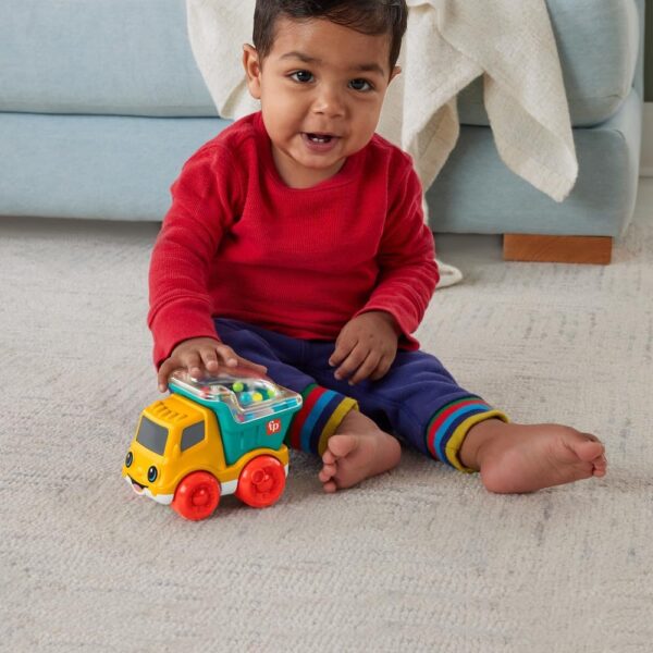 Fisher-Price Baby Toy Poppity Pop Dump Truck Push-Along Vehicle with Fine Motor Activities For Infants Ages 6+ Months - Image 4
