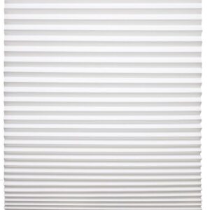 Changshade 6-Pack Pleated Paper Temporary Shades Cordless Light Filtering Cut to Size Temporary Paper Blinds for Indoor Windows of Office, Bedroom, Bathroom, Living Room, 36" W x 72" H, White