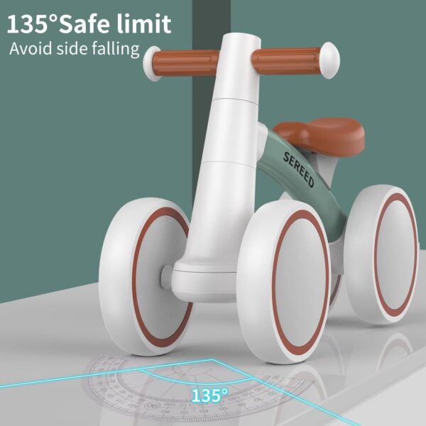 SEREED Baby Balance Bike for 1 Year Old Boys Girls 12-24 Month Toddler Balance Bike, 4 Wheels Toddler First Bike, First Birthday Gifts - Image 6