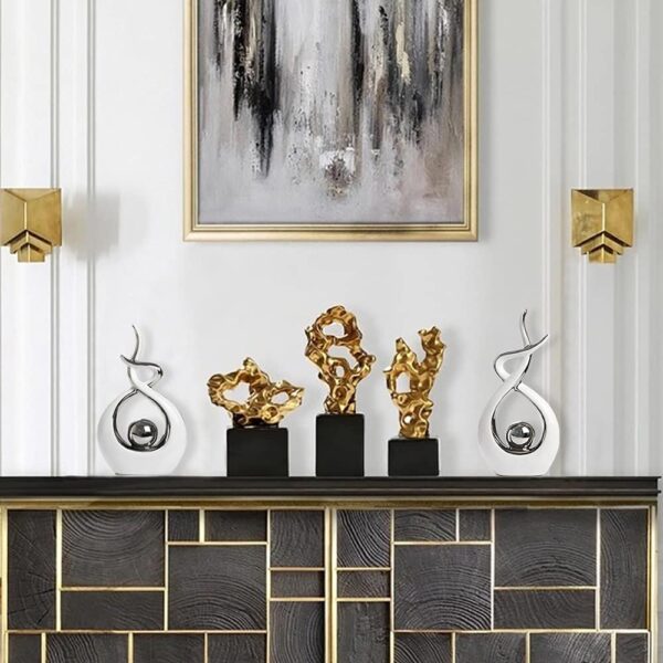 Norrclp Home Decor Modern Abstract Art Ceramic Statue Table Decorations for Dining Room Living Room Office Centerpiece - Image 5