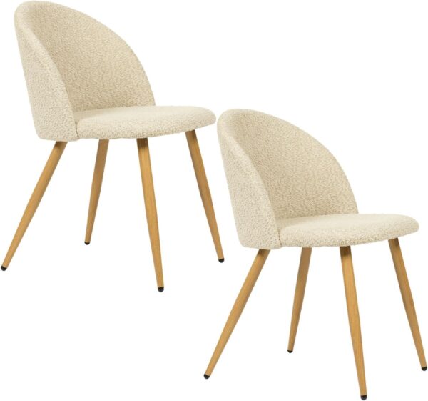 FurnitureR Upholstered Velvet Dining Chair Mid Back Armless with Wood Legs for Home Kitchen Bedroom Living Room, Set of 2, Aqua