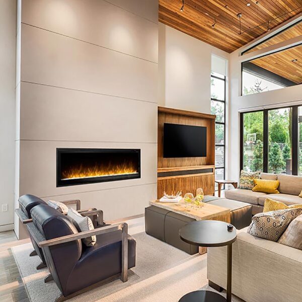 Dimplex 60 Inch Slim Built-in Linear Electric Fireplace | Shallow 4-Inch Depth with Multi-Fire Color Technology, Remote and Acrylic Crystal Ember Bed Included - Sits Flush in Most Home Frames - Image 3