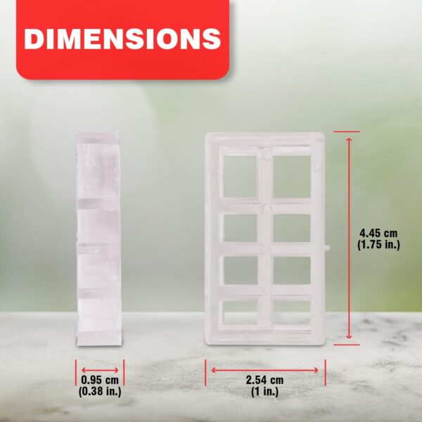Amazing Drapery Hardware Bracket Spacer Blocks 8ct – Durable Extension Clear Plastic Brackets for Blinds and Shades, Ideal for Home and Office Window Treatments - Image 3