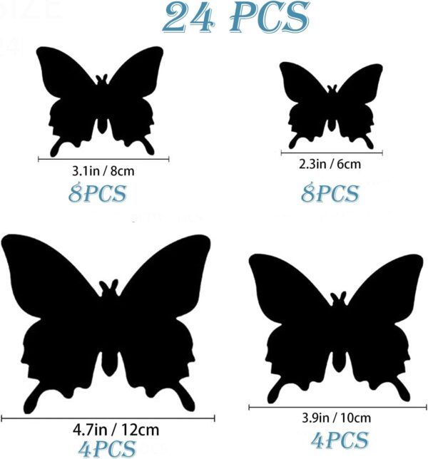 Butterfly Wall Decor 24/48 PCS, 3D Butterflies Stickers for Party Decorations with Magnets(Colorful, 24) - Image 6