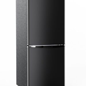 BANGSON Small Refrigerator with Freezer, 4.0 Cu.Ft, Small Fridge with Freezer, 2 Door, with Bottom Freezer, Compact Refrigerator for Apartment Bedroom Dorm and Office, Black