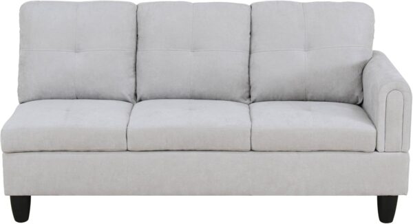 100" Oversized Convertible Sectional Couch, 4 Seat Comfy Sofa Set with Storage Ottoman for Living Room, L-Shaped Modern Modular Fabric Corner Sofa&Couch - Image 4
