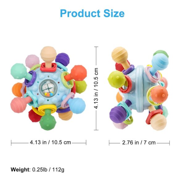 Baby Montessori Sensory Toys for 0-6 6-12 Months, Food Grade Teething Toys for Babies 0 3 6 9 12 18 Months, Newborn Infant Learning Developmental Toys Gifts for 1 2 Year Old Boys Girls - Image 6