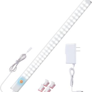 LED Under Cabinet Lighting with Touch Switch, Dimmable Under Cabinet Lights, Under Counter Lighting for Desk, Cold White 6000K