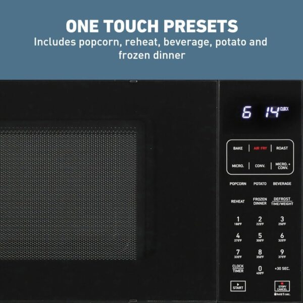 West Bend WBAF130K3S 3-in-1 Microwave Air Fryer Convection Oven, Stainless Steel - Image 5