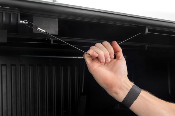 Rough Country Hard Low Profile Tri-Fold Truck Bed Tonneau Cover for Ram 1500, Classic (2009-2018) - Fits 6'4" (76.3") Bed - Image 2