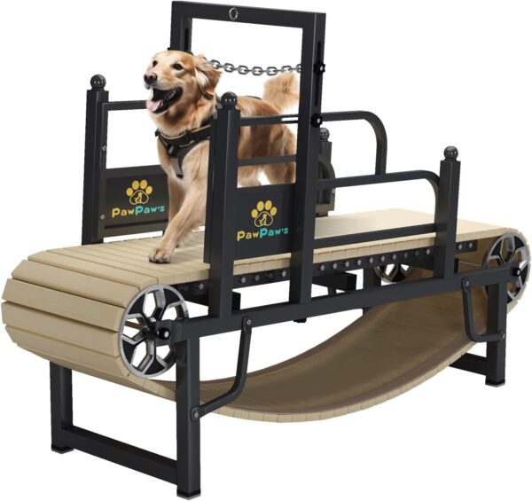 Dog Treadmill for Large Dogs, Medium Dogs with Brake. Dog Slatmill for Healthy & Fit Dog Life, Dog Treadmill for Indoor & Outdoor. Treadmill for Dogs up to 220 lbs