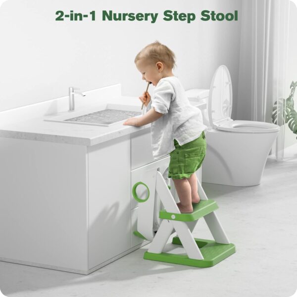 Potty Training Seat, Upgrade Toddler Toilet Seat for Kids Boys Girls, 2 in 1 Potty Training Toilet, Splash Guard Anti-Slip Pad Step Stool - Image 6