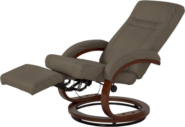 Thomas Payne RV Euro Recliner with Footrest, 360-Degree Swivel, Manual Recline, Measures 26" W x 33" D x 39" H, PolyHyde Vinyl Fabric, Grummond - 2020129901 - Image 4
