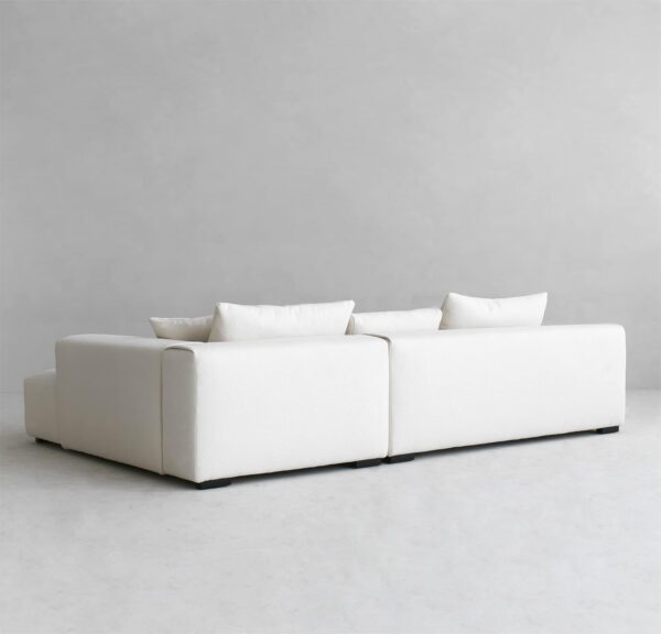 Acanva Modern Oversized Modular L Shaped Sectional Sofa Set for Living Room, Minimalist Style Comfy 4-Seat Corner Couch, Right Chaise, Wool-Like - Image 5