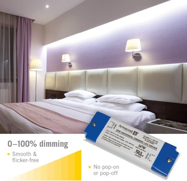 Armacost Lighting 820200 for LED Lighting, with removable AC cord, 20 Watt, Gray - Image 3