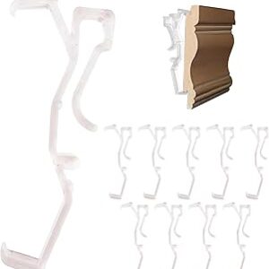 Amazing Drapery Hardware 2.5 Inch Clear Valance Clips for Blinds & Window Shades, 10-Pack - Hunter Douglas WoodMates and Chalet Woods Replacement, Faux Wood & Metal Treatments
