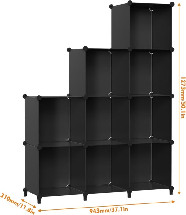 HOMIDEC Closet Organizer, 9-Cube Closet Organizers and Storage, Portable Closet Storage Shelves,Closet Organizer Storage Shelves, Clothes Storage Organizer for Garment Racks, Closet, Wardrobe - Image 3