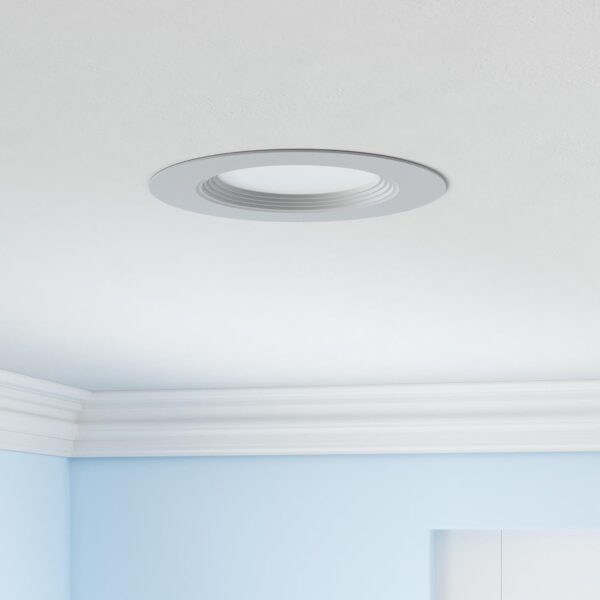 BBOUNDER 12 Pack 5/6 Inch LED Retrofit Recessed Lighting, Selectable 5CCT, Baffle Trim Can Lights, Dimmable, 12.5W=100W, 950 LM, 2700K/3000K/4000K/5000K/6000K Adjustable, Dimmable Recessed Lighting - Image 2
