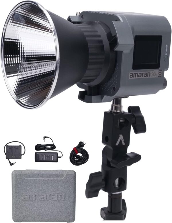Aputure amaran 60dS Video Lighting,amaran 60d Studio Light,65W Bowens Mount LED Video Light,App Control,DC/AC Power Supply,Photography Lighting