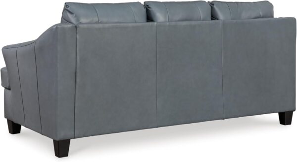 Signature Design by Ashley Genoa Contemporary Leather Match Sofa, Blue - Image 6