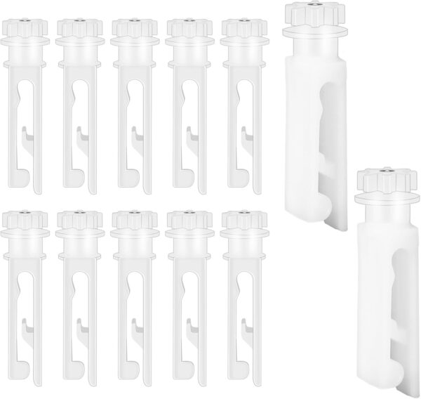 12Pcs Vertical Blind Stem Replacement Vertical Window Blind Stem White Stems for Vertical Window Blind Vertical Blinds Curtain Accessories Vertical Blind Slat Replacement