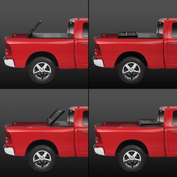 DNA MOTORING Truck Bed Soft Tri-Fold Adjustable Tonneau Cover Compatible with 94-04 S10 / Sonoma 6 Feet Fleetside Bed, TTC-TRISOFT-040 - Image 2