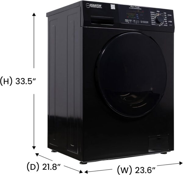 Equator All-in-One Washer Dryer VENTLESS/Vented PET Cycle 1.62cf/15lbs 110V - Image 4