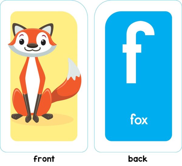School Zone Alphabet Flash Cards: Learn the ABCs, Preschool & Toddlers, Letters & Phonics, Colorful & Fun Learning, Ages 3 and Up, 56 Cards - Image 5