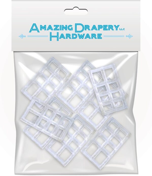 Amazing Drapery Hardware Bracket Spacer Blocks 8ct – Durable Extension Clear Plastic Brackets for Blinds and Shades, Ideal for Home and Office Window Treatments - Image 7