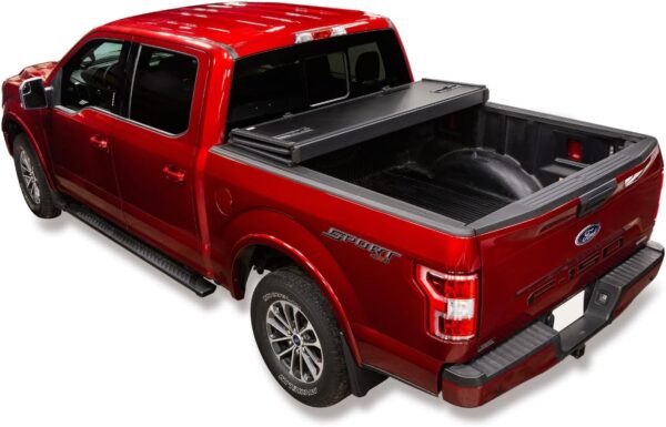 LEER ROLLITUP | Fits 2009-2018 Ram 1500 & 2019-2022 Ram Classic with 5.7’ Bed w/o Rambox | Soft Roll Up Truck Bed Tonneau Cover | 4R117 | Low-Profile, Sturdy, Easy 15-Minute Install (Black) - Image 2