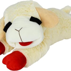 Multipet Officially Licensed Lamb Chop Jumbo White Plush Dog Toy, 24-Inch