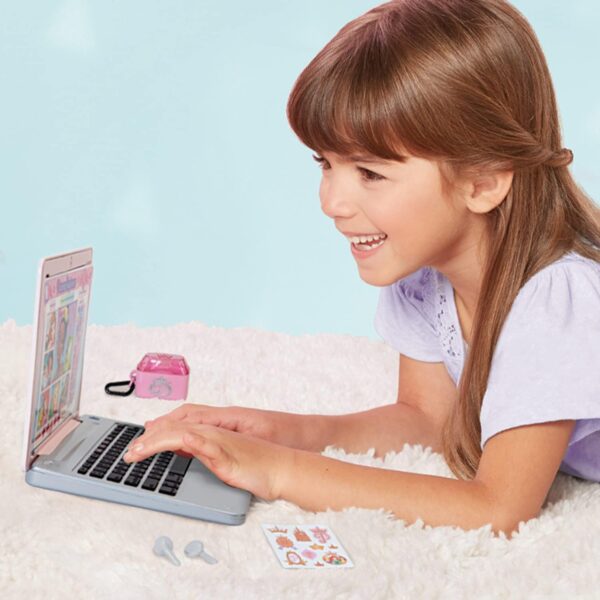 Disney Princess Style Collection Laptop with Phrases, Sound Effects & Music! Girls Toy Pretend Laptop - Image 3