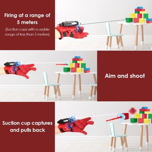 Spider Web Shooters, Superhero Wrist Launcher Toy, Funny Children Educational Toys, Superheroes Cosplay Gift for Kids - Image 3