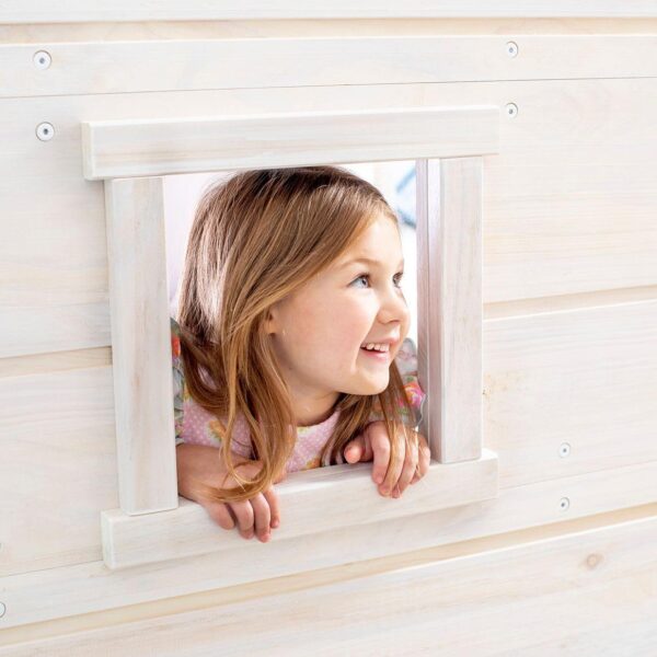 Max & Lily Loft Bed Twin Size, Solid Wood Low Loft Bed with Storage Drawer and Ladder, Modern Farmhouse Loft Bed for Kids, White Wash - Image 7