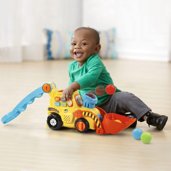 VTech Pop-a-Balls Push & Pop Bulldozer,Yellow - Image 6