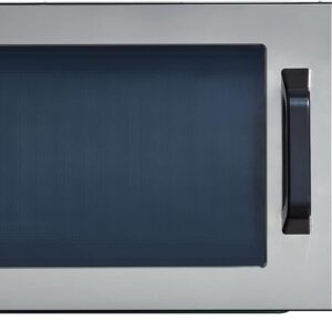 Panasonic NE-1025F Compact Light-Duty Countertop Commercial Microwave Oven with 6-Minute Electronic Dial Control Timer, Bottom Energy Feed, 1000W, 0.8 Cu. Ft. Capacity Silver