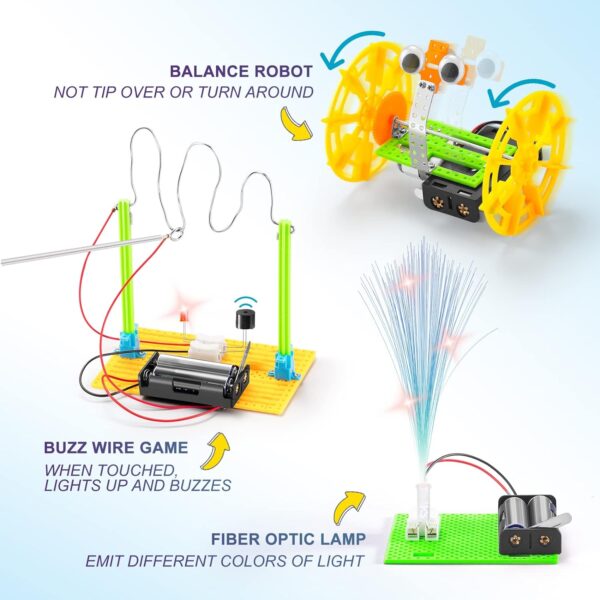 STEM Robotics Science Kits for Kids Age 8-12 Robot Building Kit 5-7, STEM Toys for Boys 8-10 Science Experiments 6-8 Girls Engineering Projects STEAM Activities Gifts 6 7 8 Year Old Boy Crafts - Image 4
