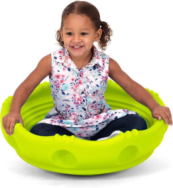 Simplay3 Two Sided Rock Around Wobble Disk and Climbing Dome for Toddlers and Kids - Rocking and Climbing - Indoor/Outdoor - Green, Made in USA - Image 6