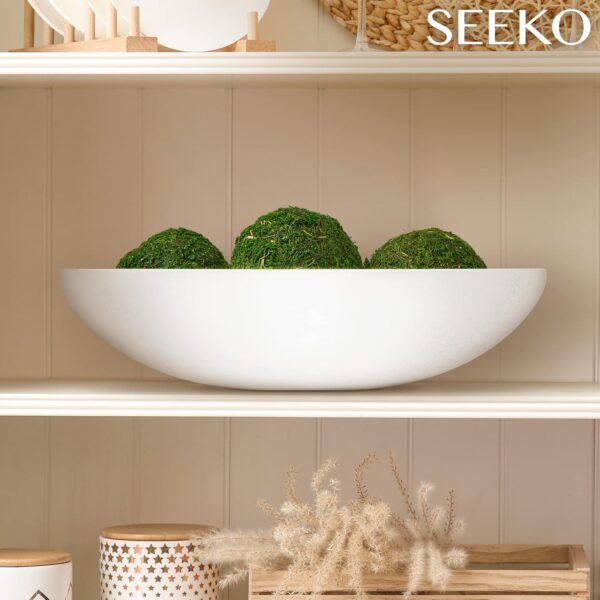 SEEKO Succulents Potted Moss Balls Set - Stylish Table Decor - Centerpiece Table Decoration - Moss Balls Decorative for Home Decor - Image 4