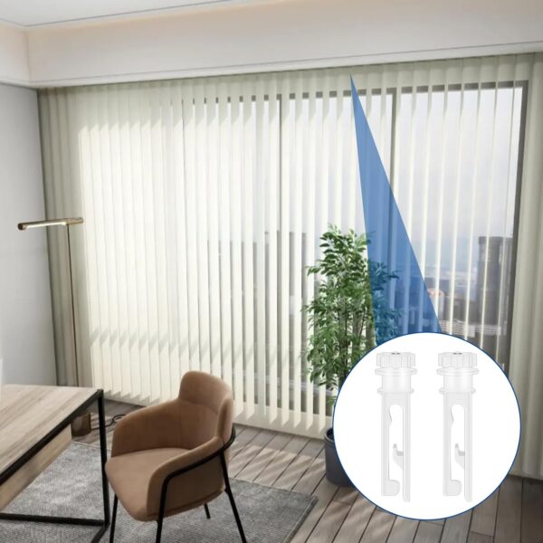 12Pcs Vertical Blind Stem Replacement Vertical Window Blind Stem White Stems for Vertical Window Blind Vertical Blinds Curtain Accessories Vertical Blind Slat Replacement - Image 5