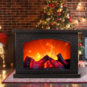 Fireplace Lanterns Decorative,Fire Places Electric,Small Flame Effect Lamp,USB Rechargeable Battery Powered LED Electric Fires Place Light,Suitable for Indoor and Outdoor,Christmas Decoration