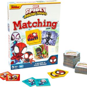 Marvel Matching Game by Wonder Forge | Exciting Memory Game for Kids | Engaging with Favorite Marvel Characters | Ideal for Ages 3-5 | Fun Family Activity