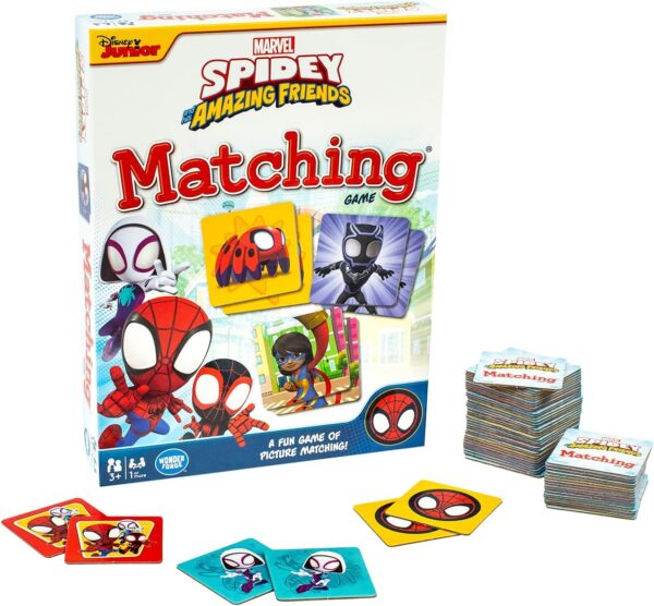 Marvel Matching Game by Wonder Forge | Exciting Memory Game for Kids | Engaging with Favorite Marvel Characters | Ideal for Ages 3-5 | Fun Family Activity