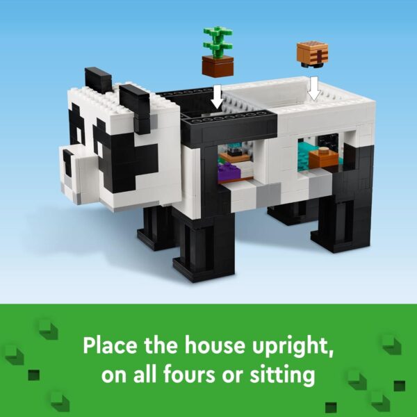 LEGO Minecraft The Panda Haven, Movable Toy House with Baby Pandas Animal Figures, Gaming Toys for Kids, Gift Idea for Boys and Girls Ages 8 Plus, 21245 - Image 4