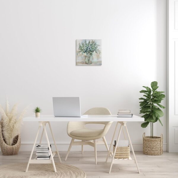 Stupell Industries Soothing Eucalyptus Flower Herb Arrangement Rustic Jar Canvas Wall Art, Design by Nan - Image 3
