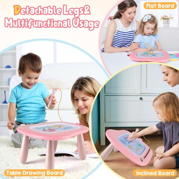 Smasiagon Magnetic Drawing Board for Kids - Toddler Toys for Age 1-2 Boys Girls - Educational Learning Toys for 1 2 3 Year Old Baby Birthday Gifts（Pink) - Image 6