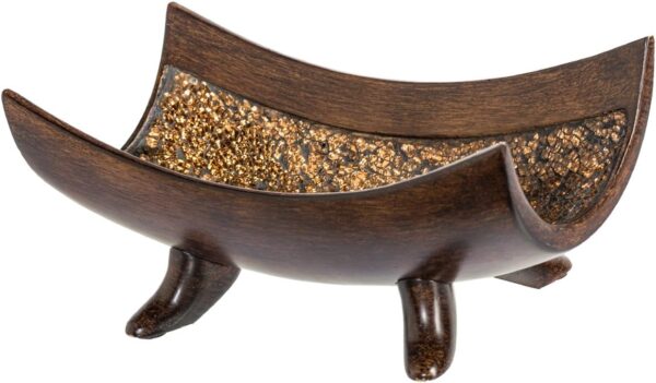 Creative Scents Schonwerk Decorative Bowl for Home Decor - Centerpiece for Dining Room Table - Coffee Table Decor for Living Room - 10" Resin Bowl - House Decor Decorations or Key Bowl for Entryway - Image 7