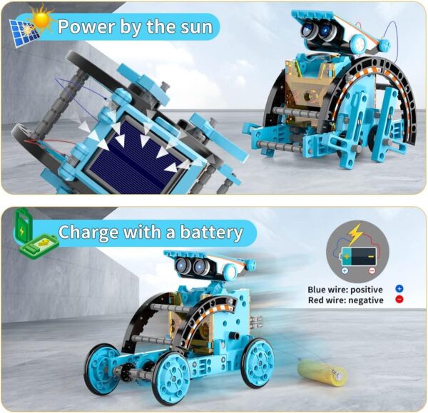 Lucky Doug 12-in-1 STEM Solar Robot Kit Toys Gifts for Kids 8 9 10 11 12 13 Years Old, Educational Building Science Experiment Set Birthday for Kids Boys Girls - Image 3