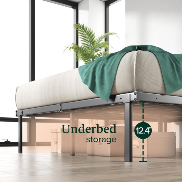 Zinus Caleb 14 Inch Metal Platform Bed Frame, Foldable Steel Frame, No Box Spring Needed, Easy Assembly, Full - Image 4