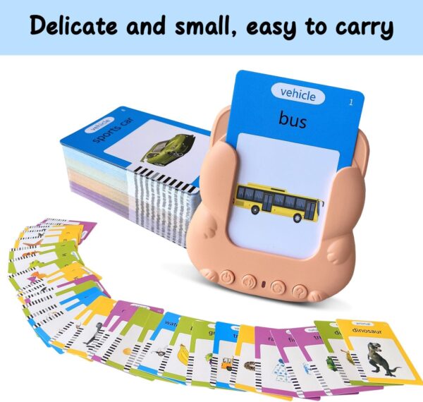 Talking Flash Cards Toddler Toys,Kids Toddler Flash Cards with 224/510 Sight Words,Montessori Toys,Bilingual English-Spanish，Learning Educational Toys for Kids Ages (224-Sight Words) - Image 6